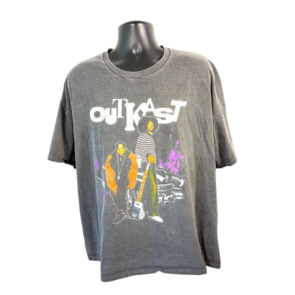 OutKast Graphic Band T Shirt Gray XL Hip Hop